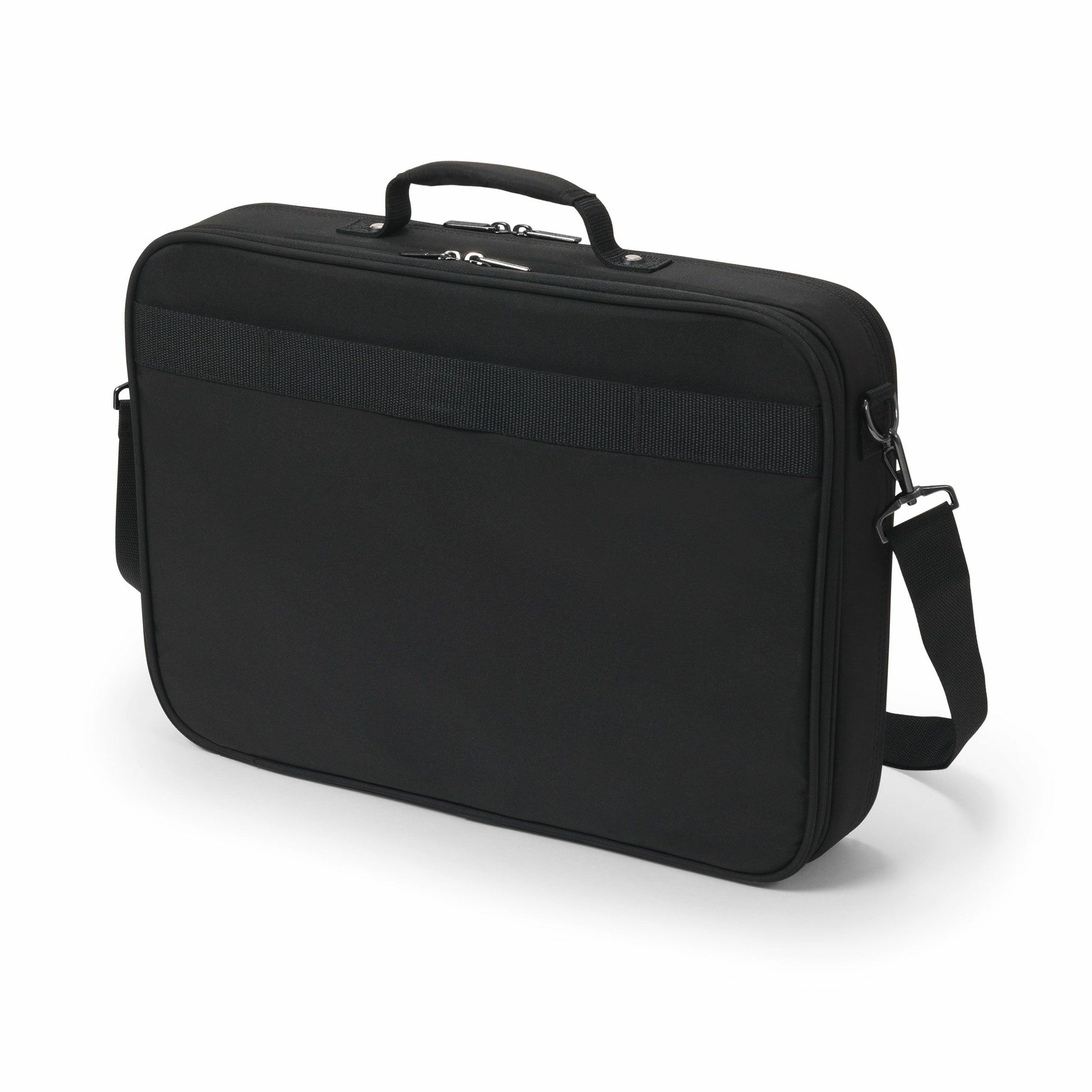 DICOTA Notebook-Tasche bis 15,6" – abnehmbarer Schultergurt, aus recyceltem PET – Schwarz