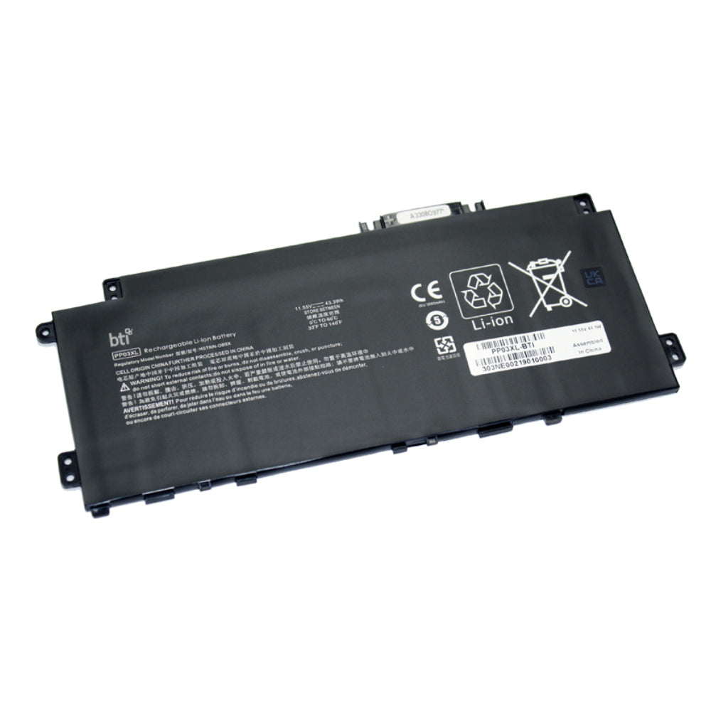 BTI Notebook-Akku – für HP x360 14-DW – 43,3 Wh, 11,55 V – Schwarz
