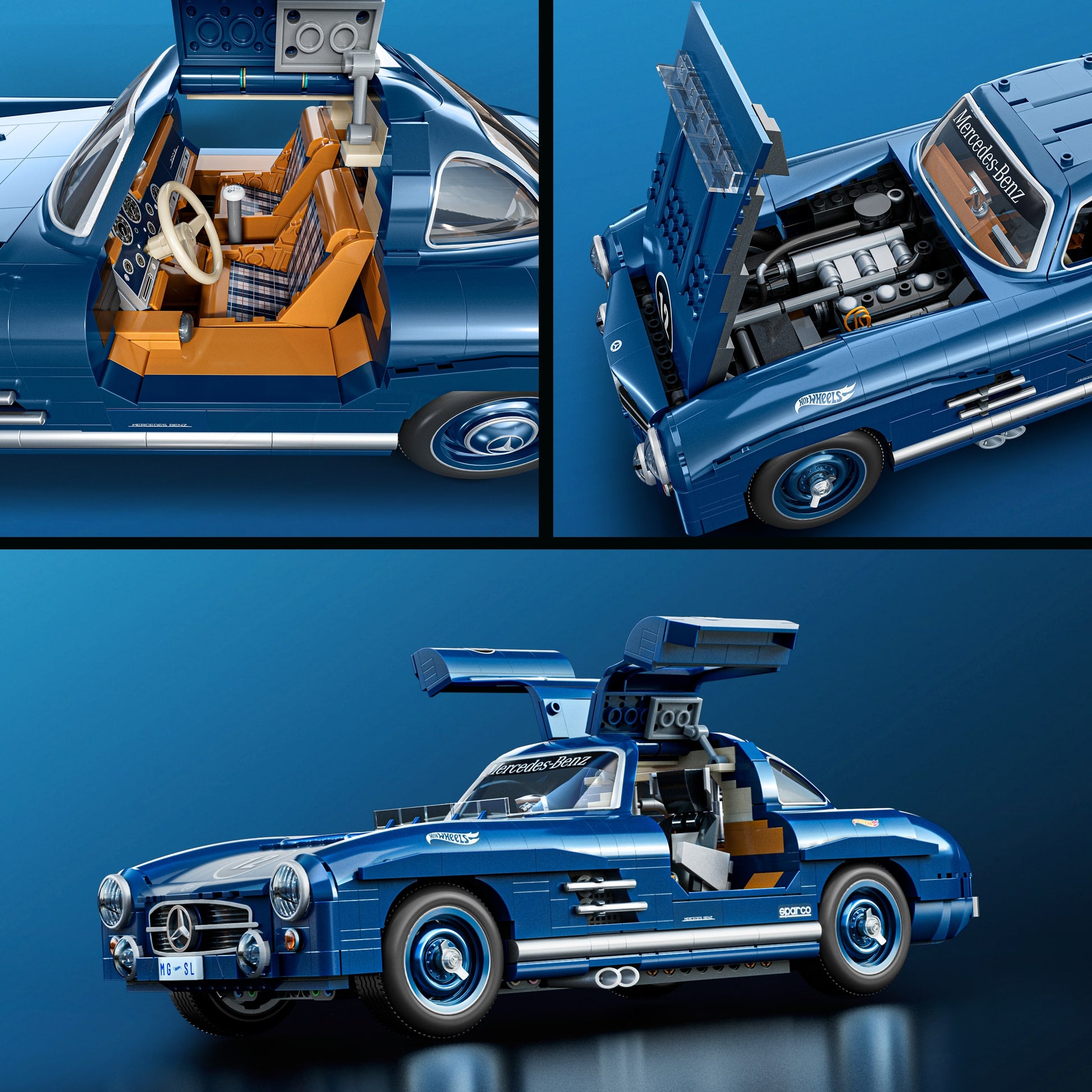 Hot Wheels 3D-Puzzle Mercedes-Benz 300 SL – 1600 Teile – Kunststoff – ab 17 J. – mehrfarbig