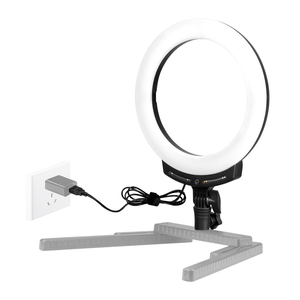 Nanlite Halo 10B Ringleuchte – 25,4 cm, 9,6 W, 2700–6500 K, CRI 95 – Schwarz