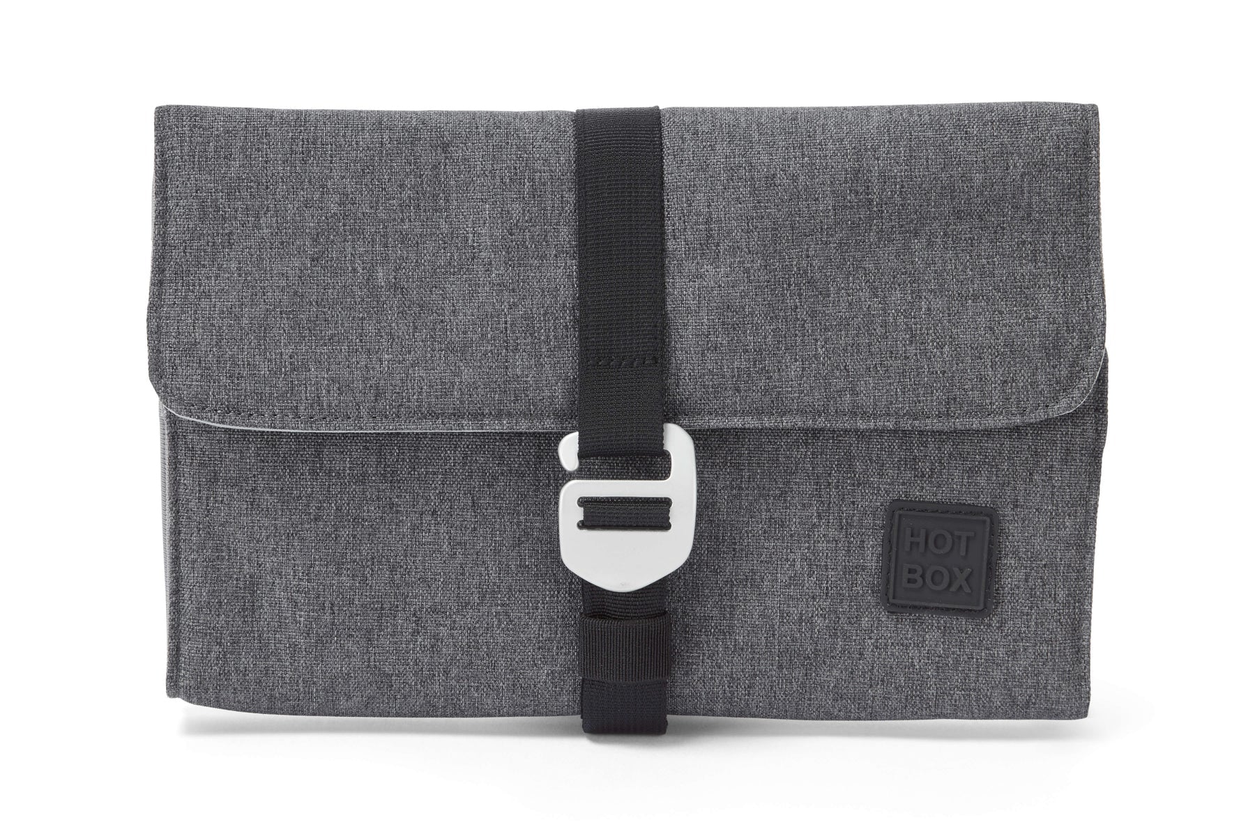 Hotbox Fächermappe 270 × 180 × 3 mm – 2 Fächer, Reissverschluss, Polyester, Grau