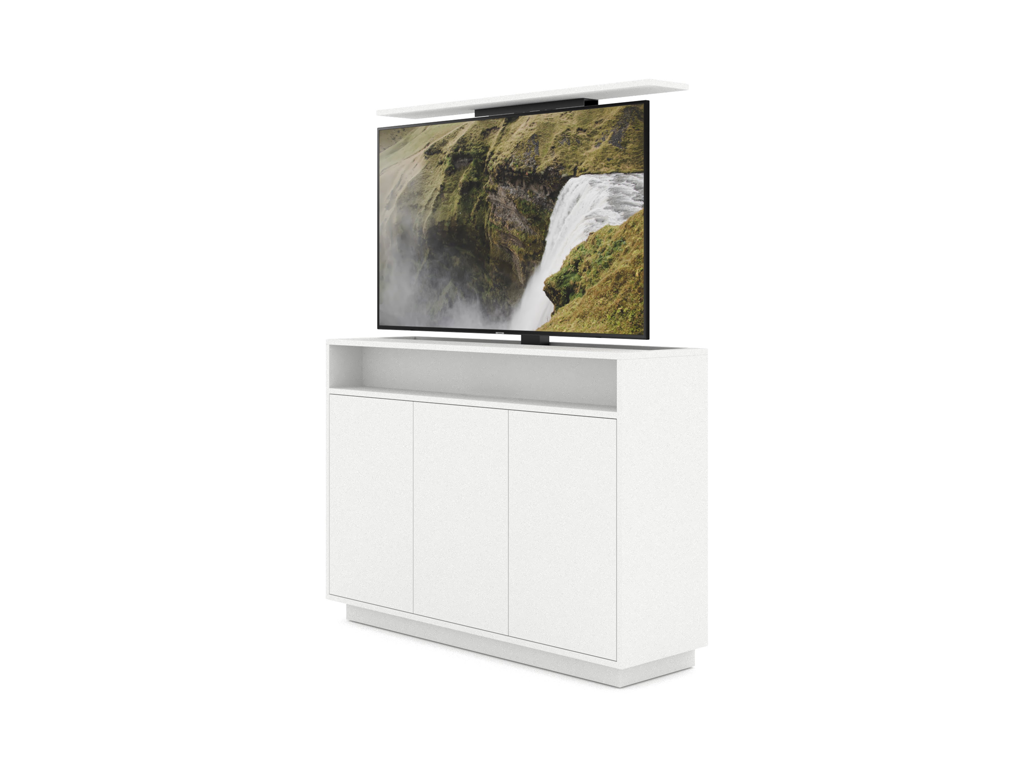 Multibrackets 4684 – Motorisierter Displayständer, bis 55", VESA 500×400, bis 50 kg, weiss