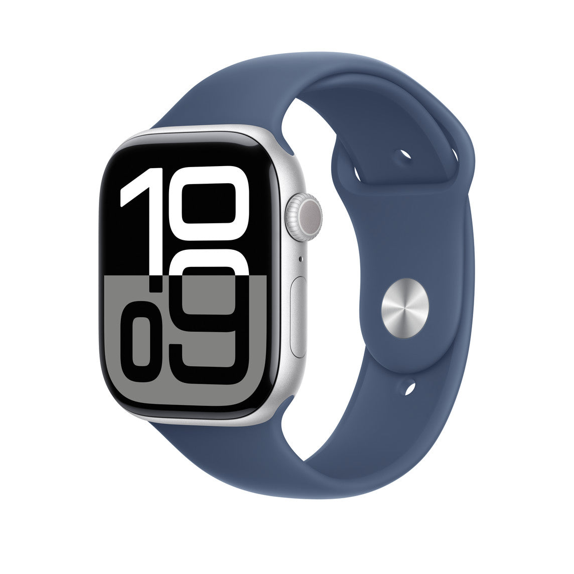Apple Denim Sport Band – Armband – für Apple Watch 46 mm, Blau, M/L, Polymer
