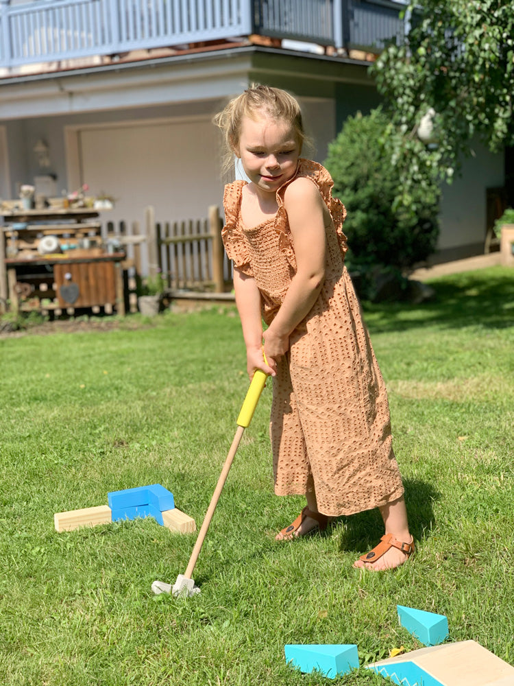 Small foot Minigolf-Set Active – 1 Stück – ab 5 Jahren – Holz – mehrfarbig – FSC