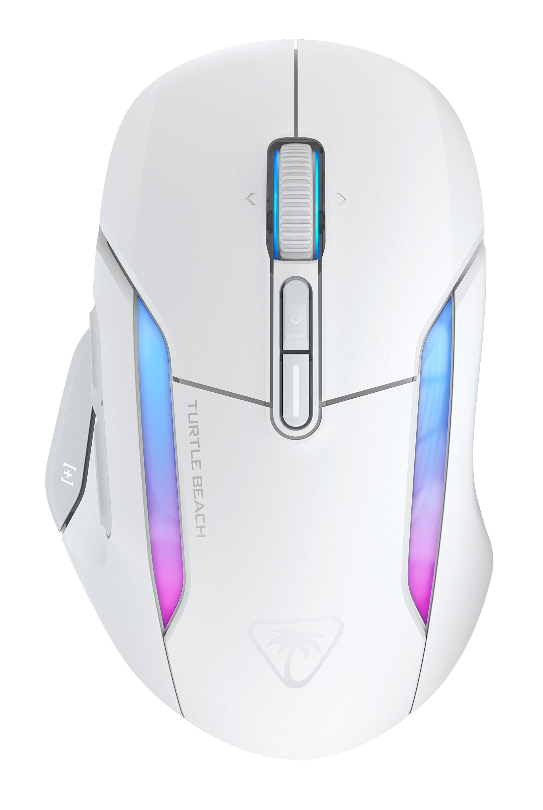 Turtle Beach Kone II Air Gaming-Maus – kabellos, 1'000 Hz, 7 Tasten, für Rechtshänder, RGB-Beleuchtung, weiss