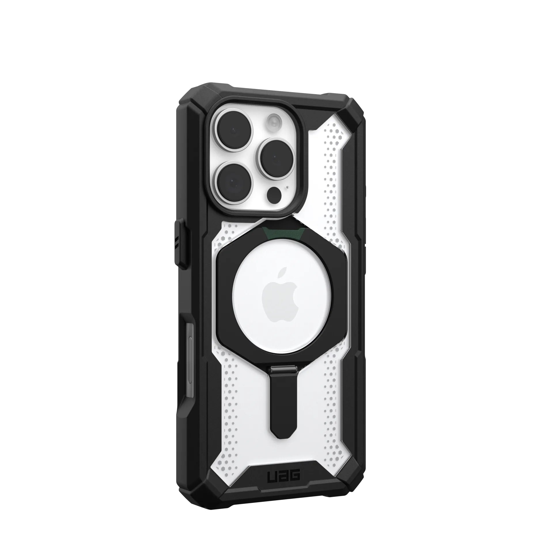 Urban Armor Gear Backcover – für Apple iPhone 16 Pro – schwarz/transparent – MagSafe-kompatibel