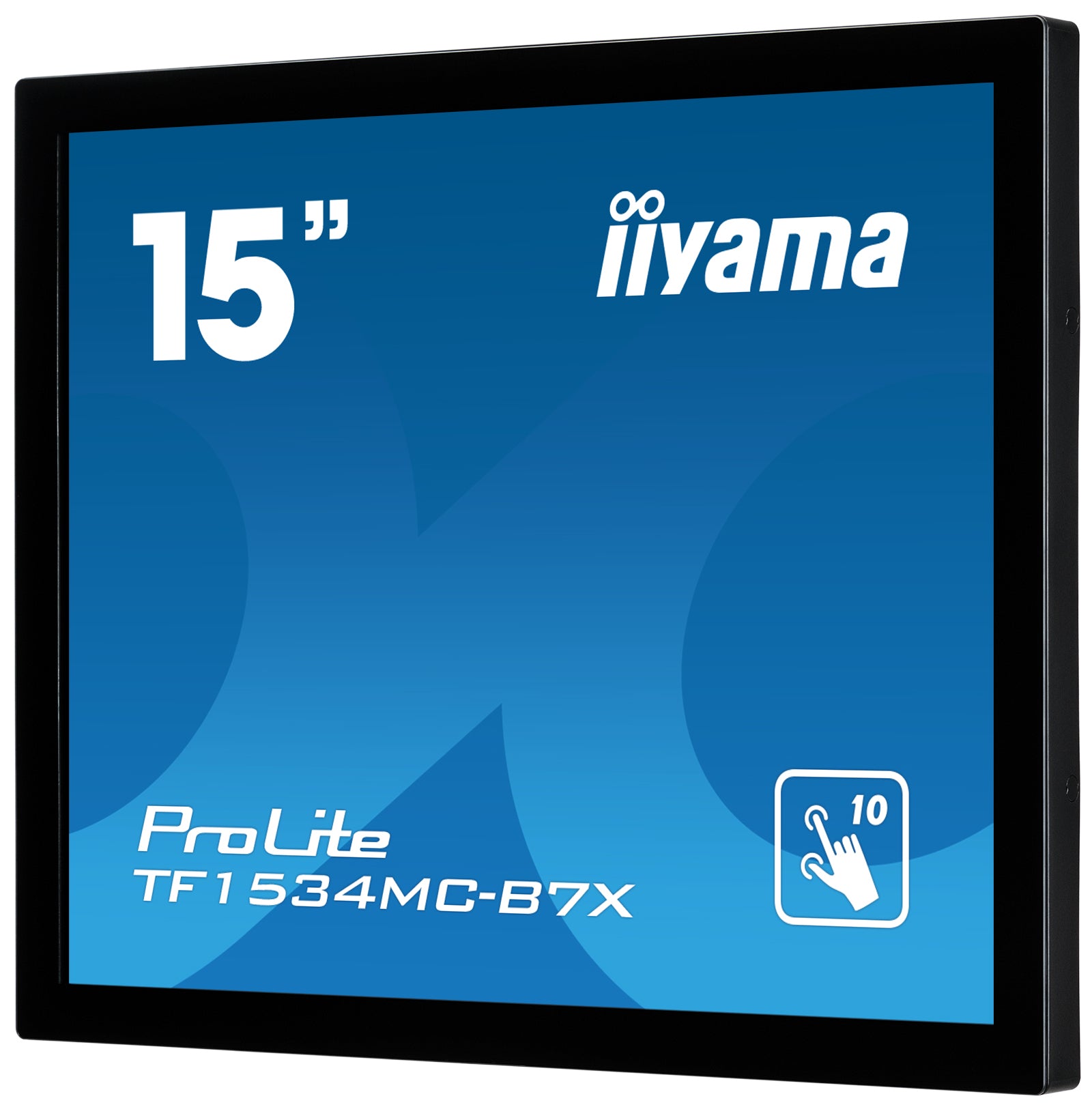 iiyama TF1534MC-B7X – Monitor, 15", 1024 × 768 (XGA), TN, Touch, 60 Hz, 370 cd/m², VESA 100 × 100, Schwarz