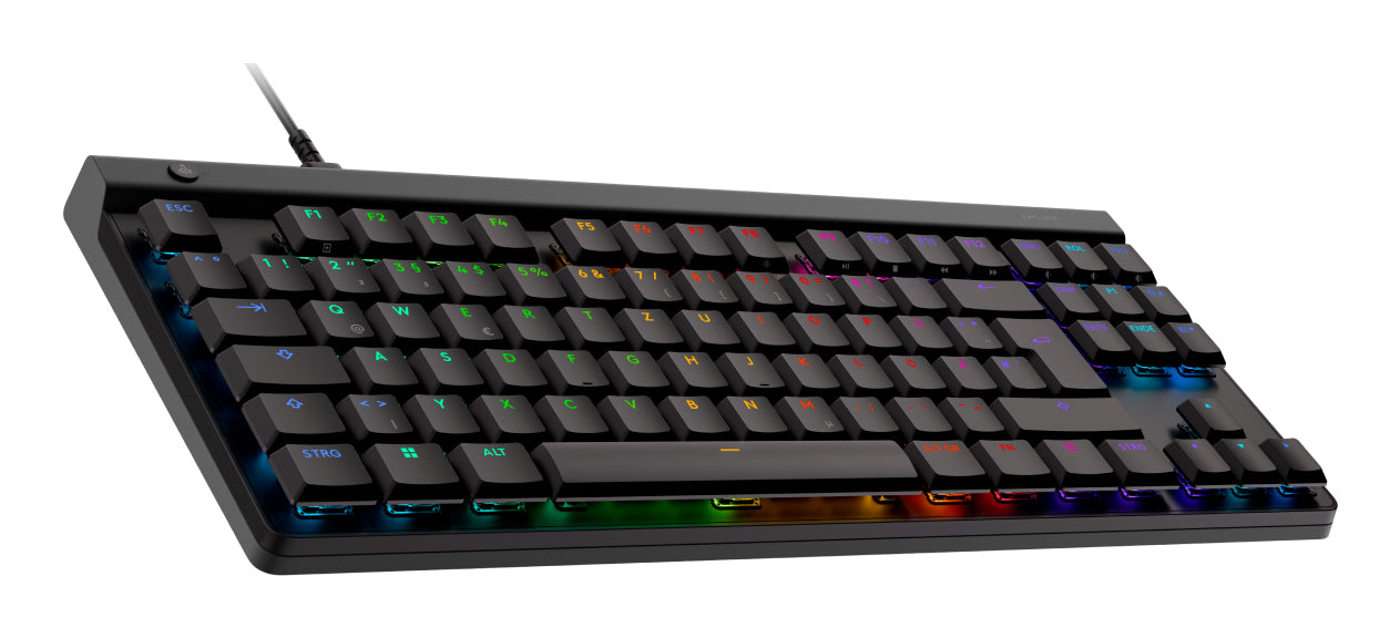 Logitech G G515 – Gaming-Tastatur TKL – mechanisch – kabelgebunden (USB-C) – QWERTZ (DE) – RGB – schwarz