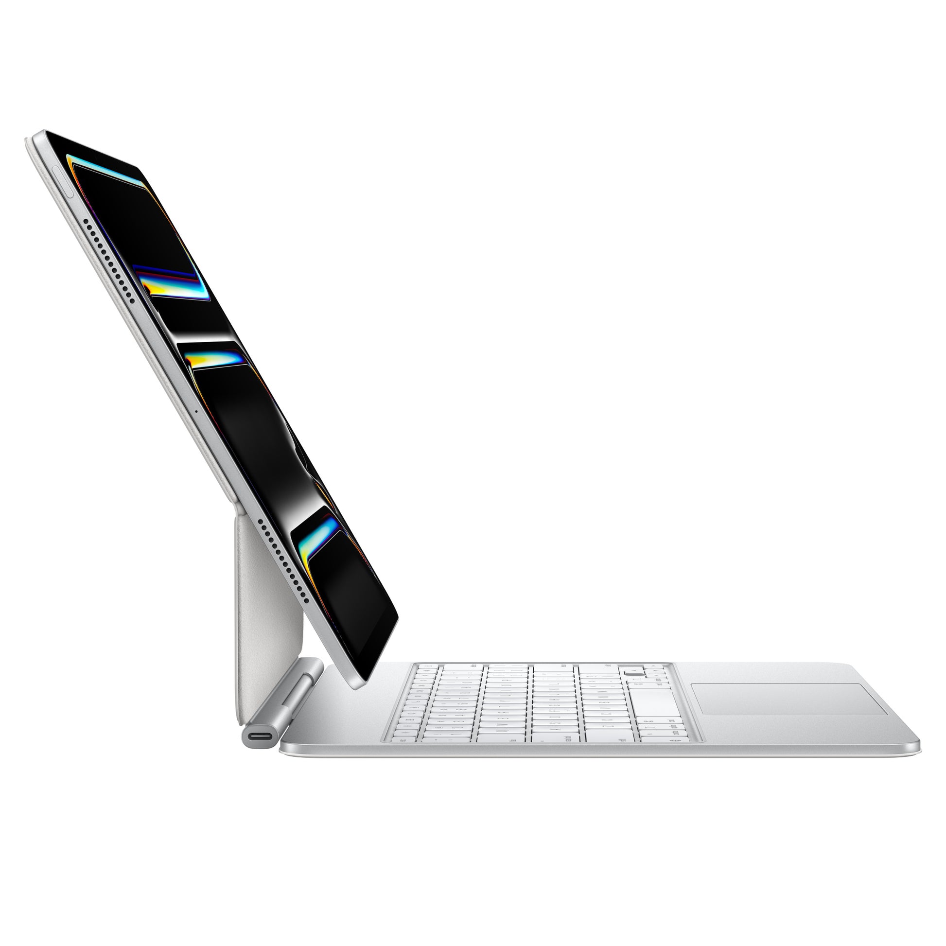 Apple Magic Keyboard Tastatur-Case für iPad Pro 13" (M4) – QWERTY (US), mit Trackpad, Beleuchtung – Weiss