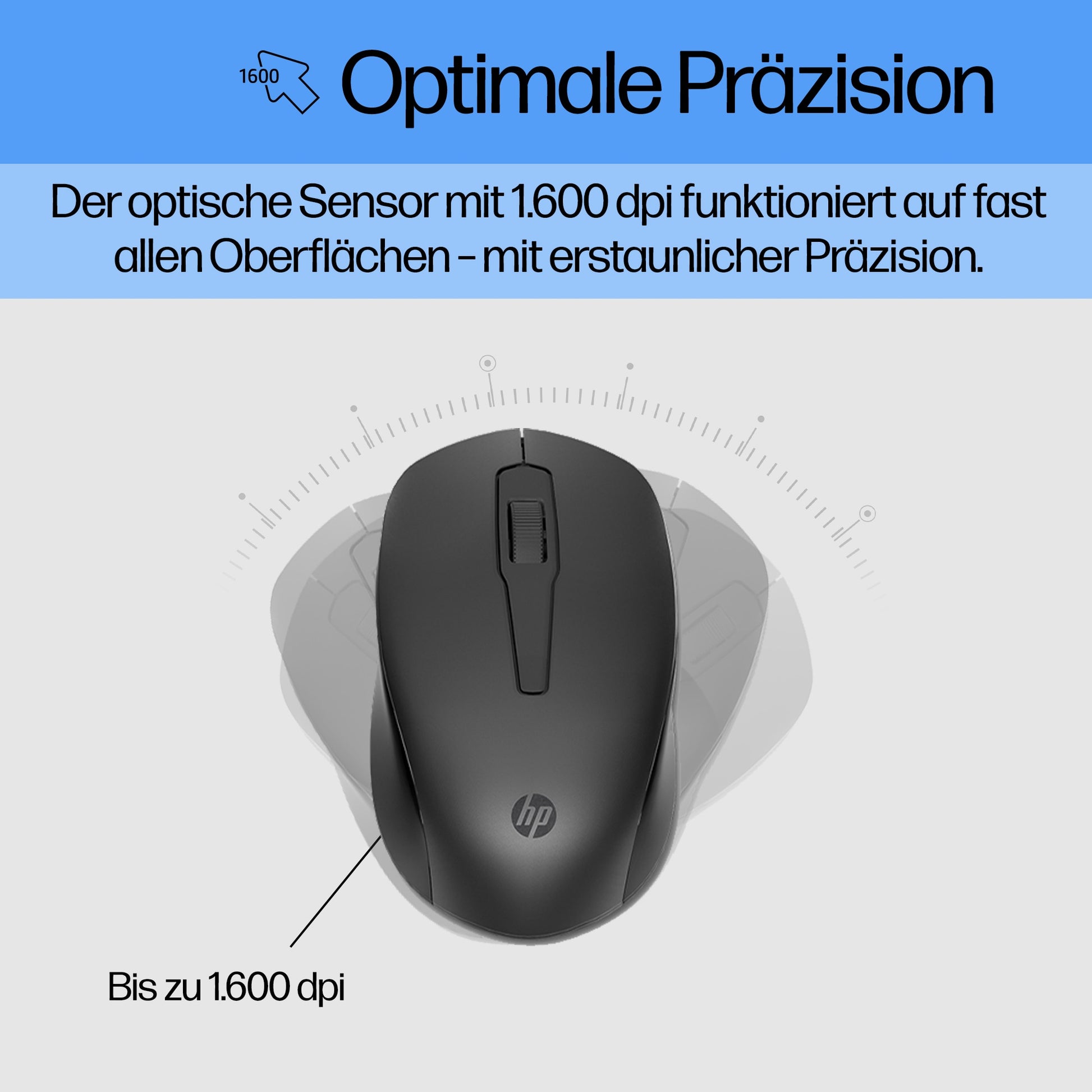 HP 330 – Tastatur- und Maus-Set – 2,4 GHz – Schwarz