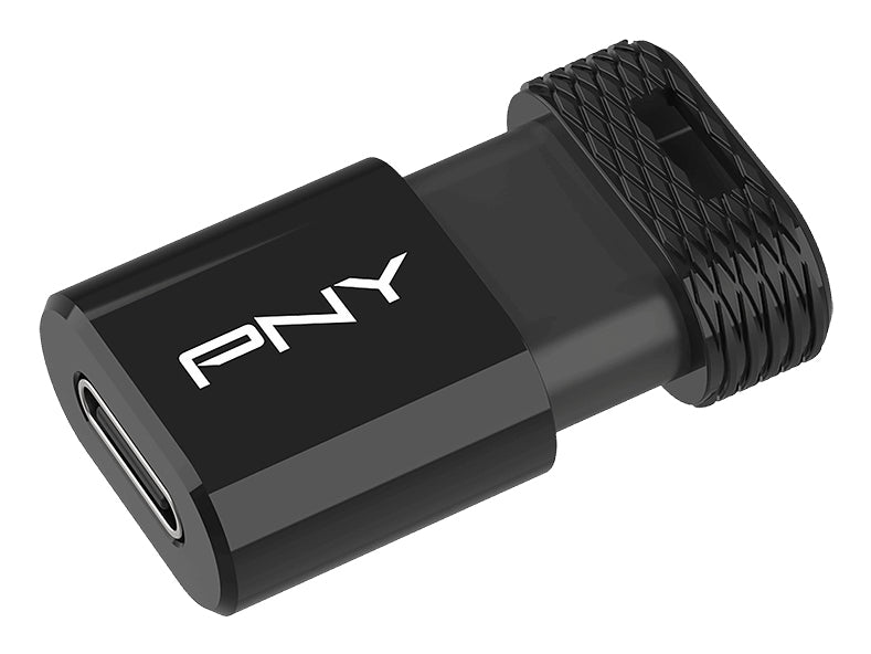 PNY Elite-X Fit USB-Stick 256 GB – USB-C USB 3.2 Gen 1, 200/100 MB/s, Dia, Schwarz
