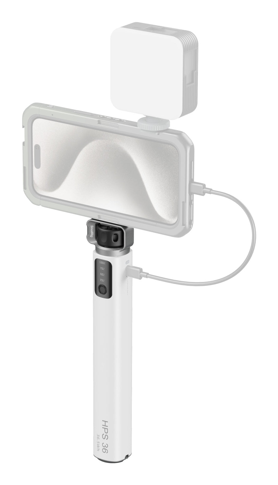 SmallRig HPS36 Power-Stick – 5000 mAh, USB-C PD 36 W, 2× USB-C – für Kamera – Silber
