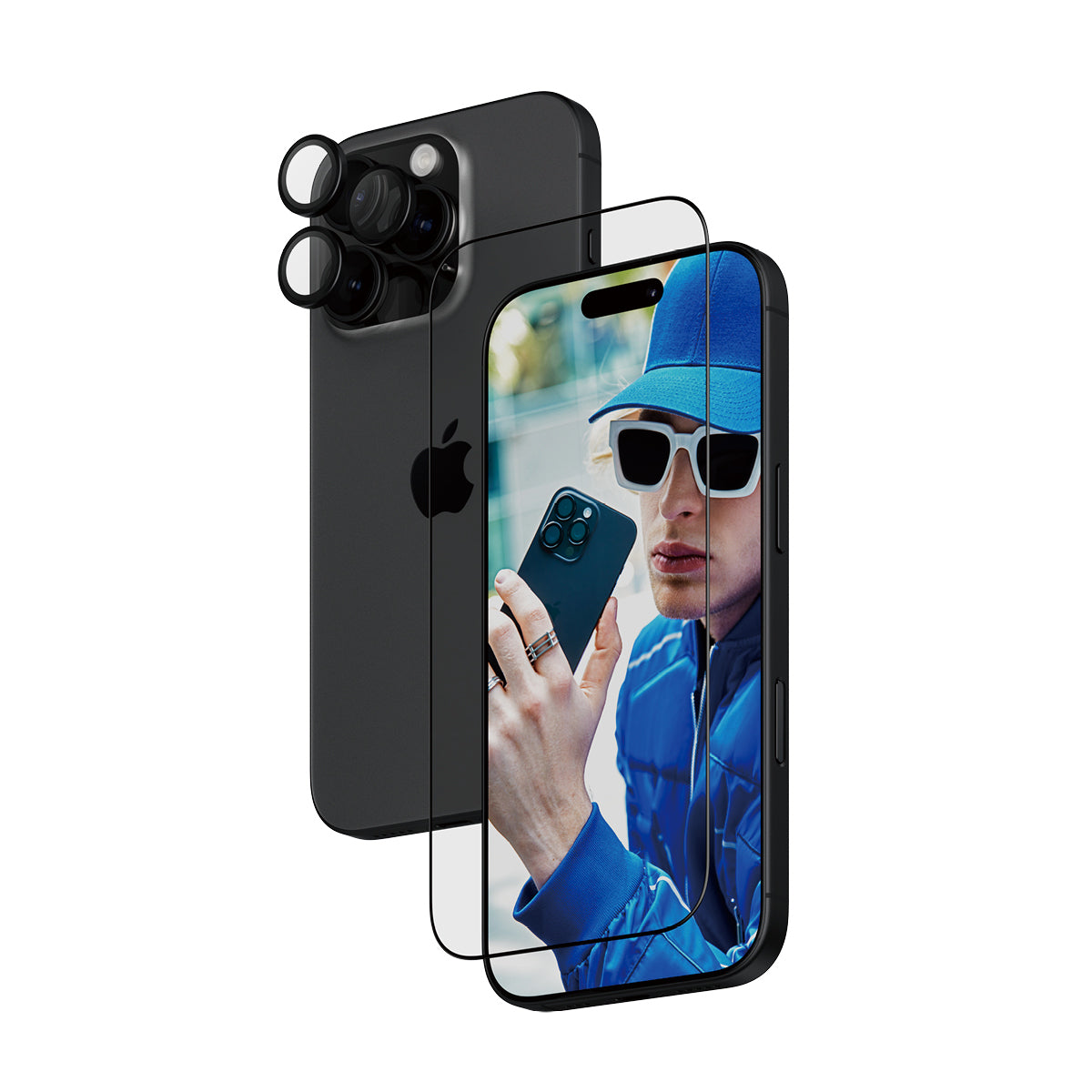 PanzerGlass Displayschutz (Panzerglas), Fettabweisend – für iPhone 16 Pro – mit Applikator
