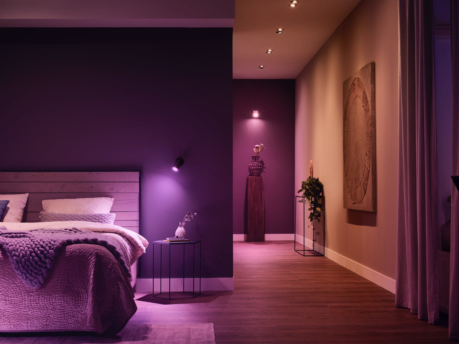 Philips Hue White & Colour Ambiance LED-Leuchtmittel GU10 2er-Pack – 4,2 W dimmbar, 400 lm, 2000–6500 K, 40°