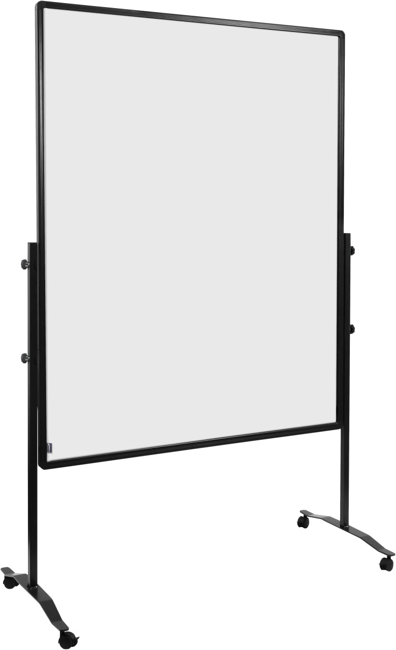 Legamaster Stellwand – 1'200 × 1'500 mm, Whiteboard-Oberfläche, Weiss, mit Rollen, doppelseitig