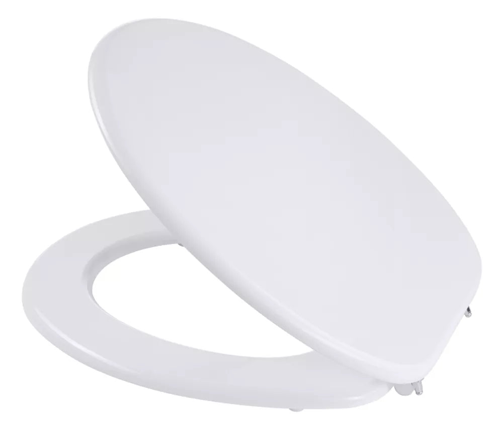 Diaqua Bilbao – Toilettensitz – MDF, Kunststoff, Weiss, verlängert, 37,1 × 45,9 cm