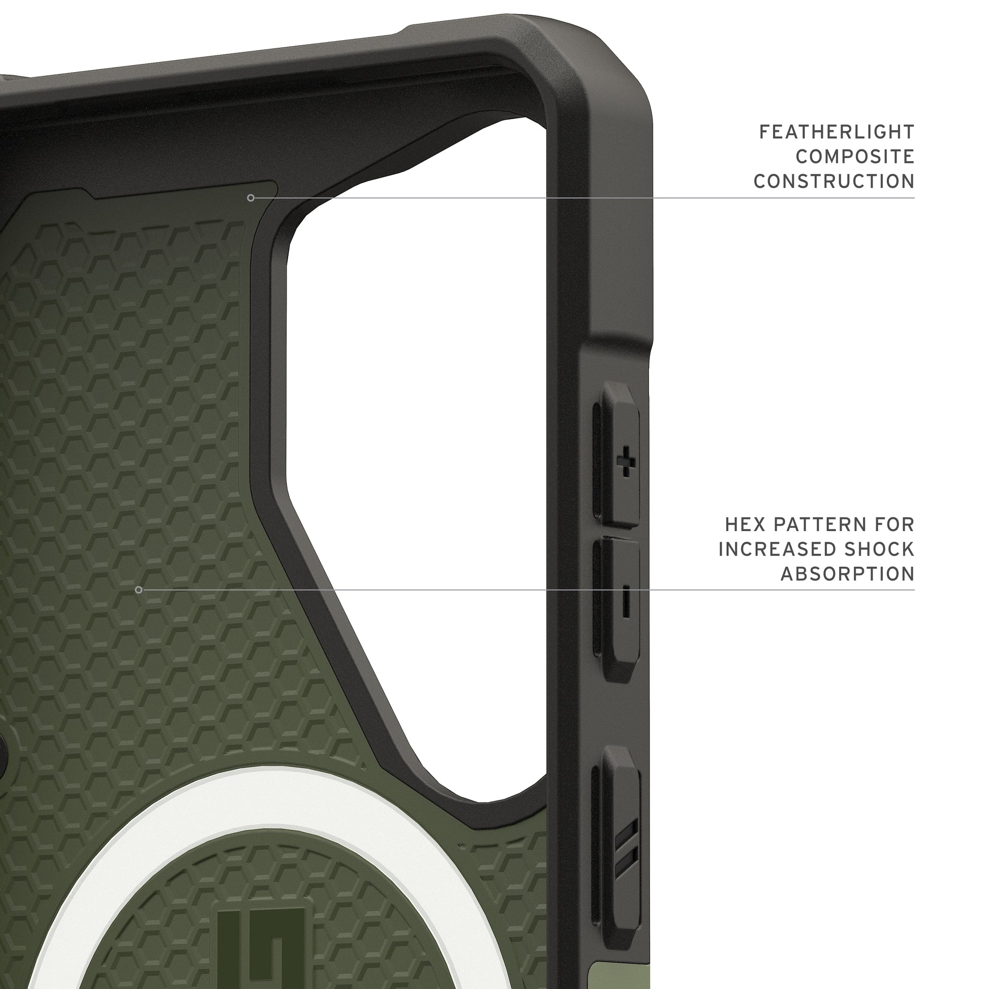 Urban Armor Gear UAG Pathfinder Backcover – für Samsung Galaxy S26 Ultra, MagSafe, PC, Olivgrün