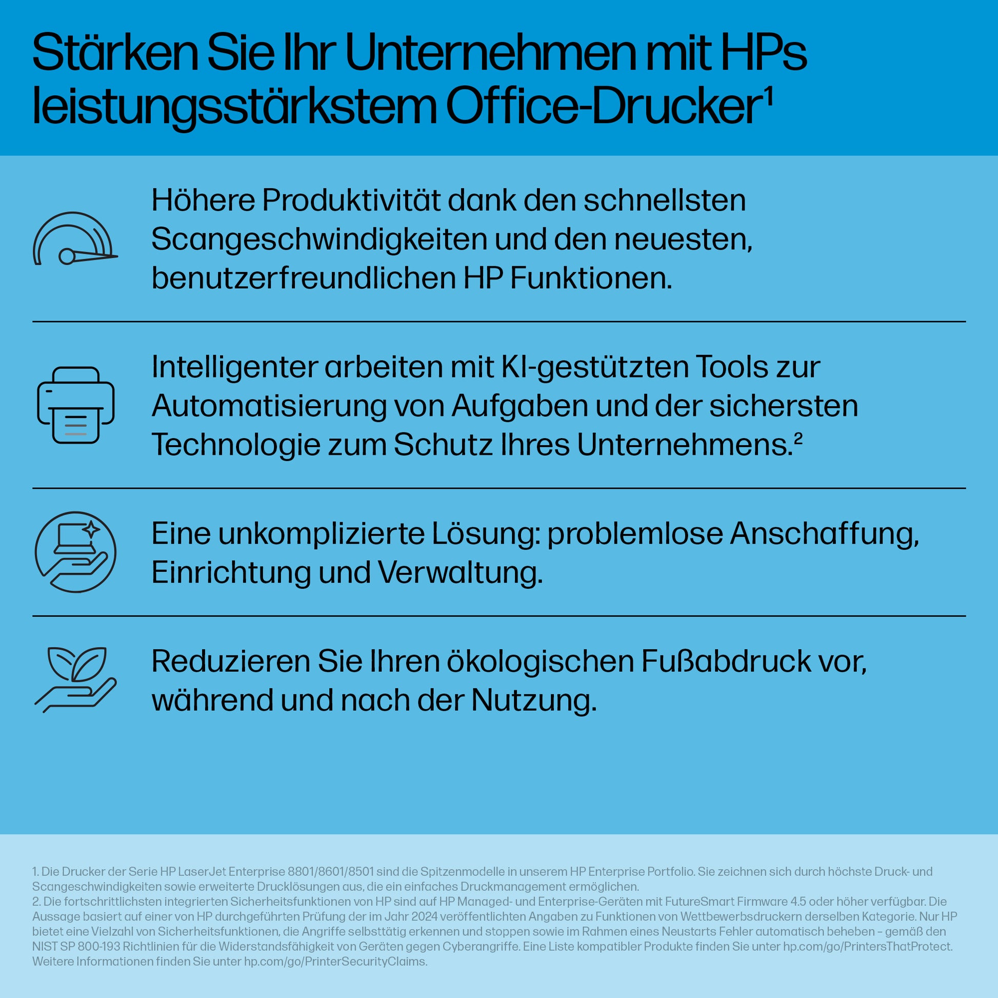 HP Enterprise Flow 8601Z – S/W Laser-MFP – 70 ppm S/W