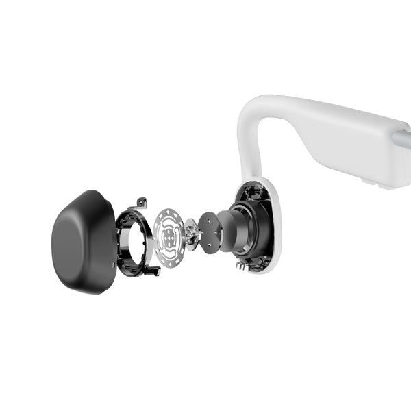 SHOKZ OpenMove Over-/On-Ear Kopfhörer – Ohrbügel, Stereo, BT, Weiss, BT 5.1