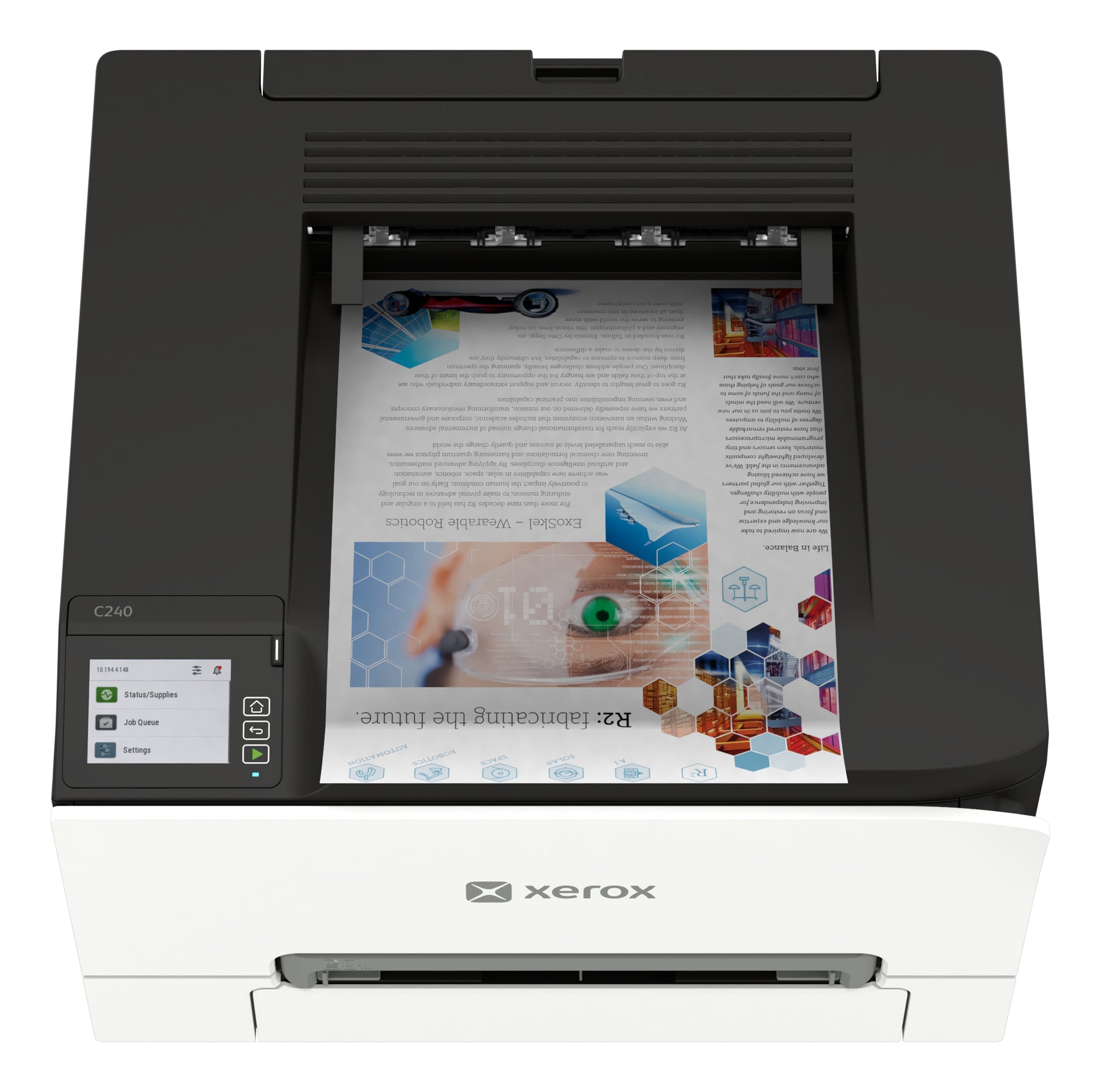 Xerox C240 – Farbe, A4, Duplex, WLAN, LAN, USB, 26 Seiten pro Minute, AirPrint, Mopria