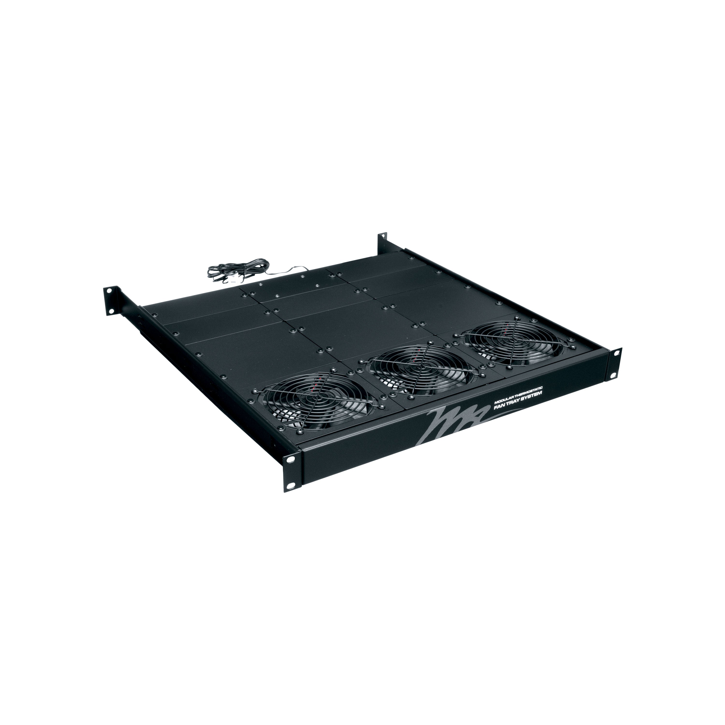 Middle Atlantic IFTA-3 – Lüfterschublade, 1U, 3 Lüfter, 230 V, Stahl, Schwarz
