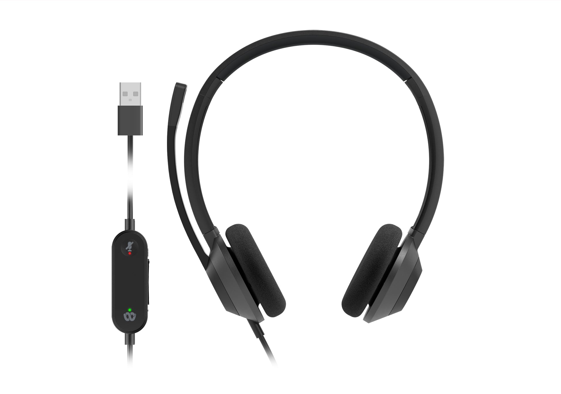 Cisco Headset 322 – Duo Headset – USB‑A – Schwarz – für Microsoft Teams