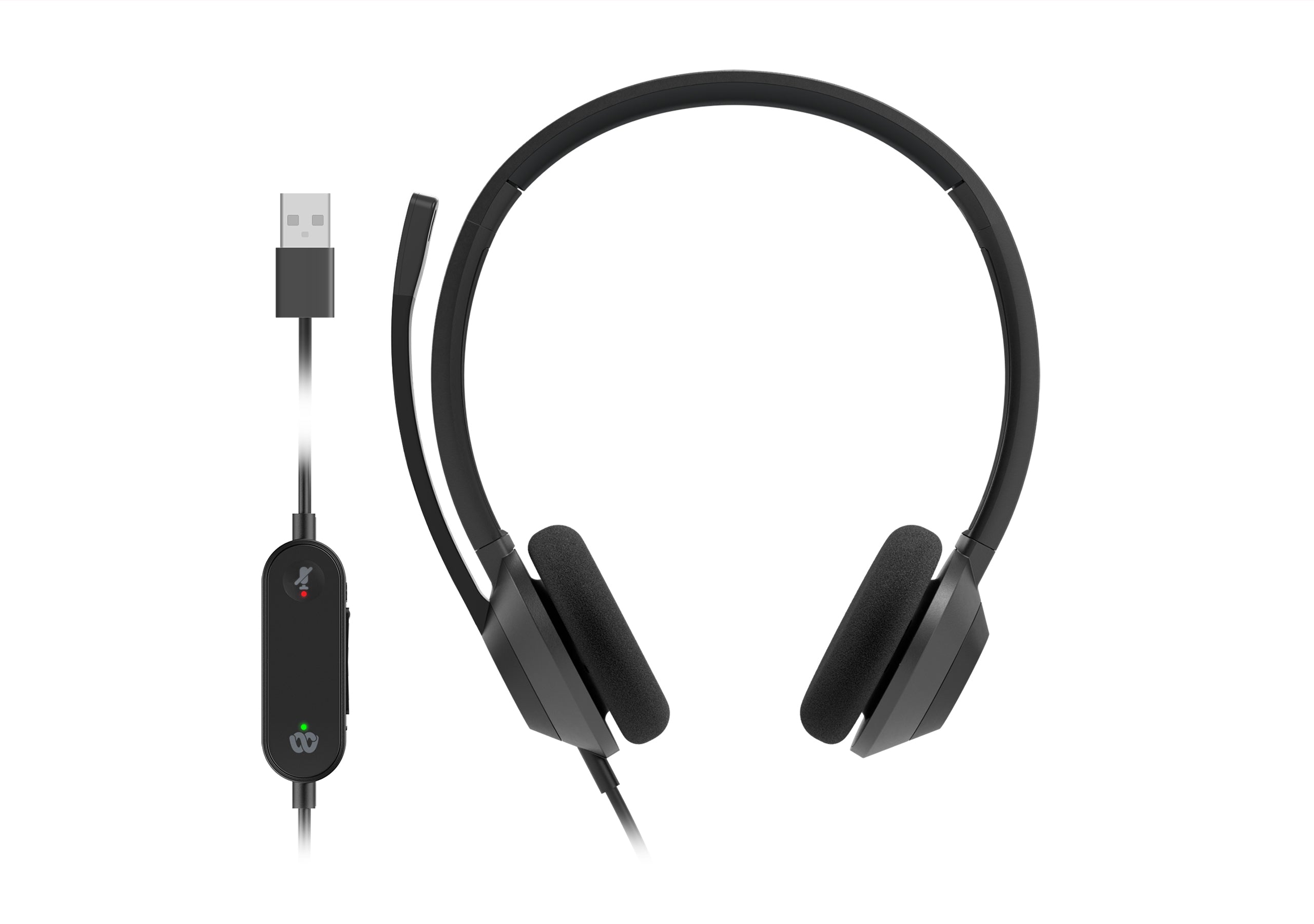 Cisco 322 – Duo Headset – USB‑A – carbon/schwarz – für Microsoft Teams
