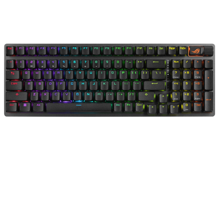 ASUS ROG Strix Scope II 96 – Tastatur 96% – Mechanisch – Bluetooth & 2,4 GHz (USB-A-Empfänger) – RGB