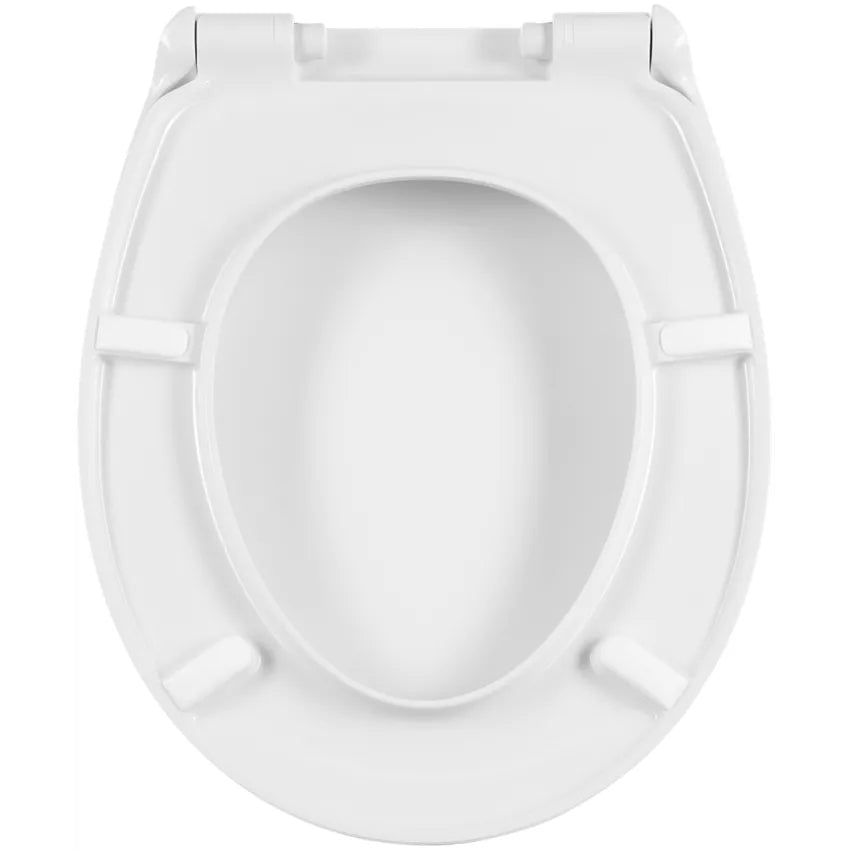 Diaqua Laval – WC-Sitz – Duroplast, Hellblau, Verlängert, mit Deckel, 38 × 44,5 cm