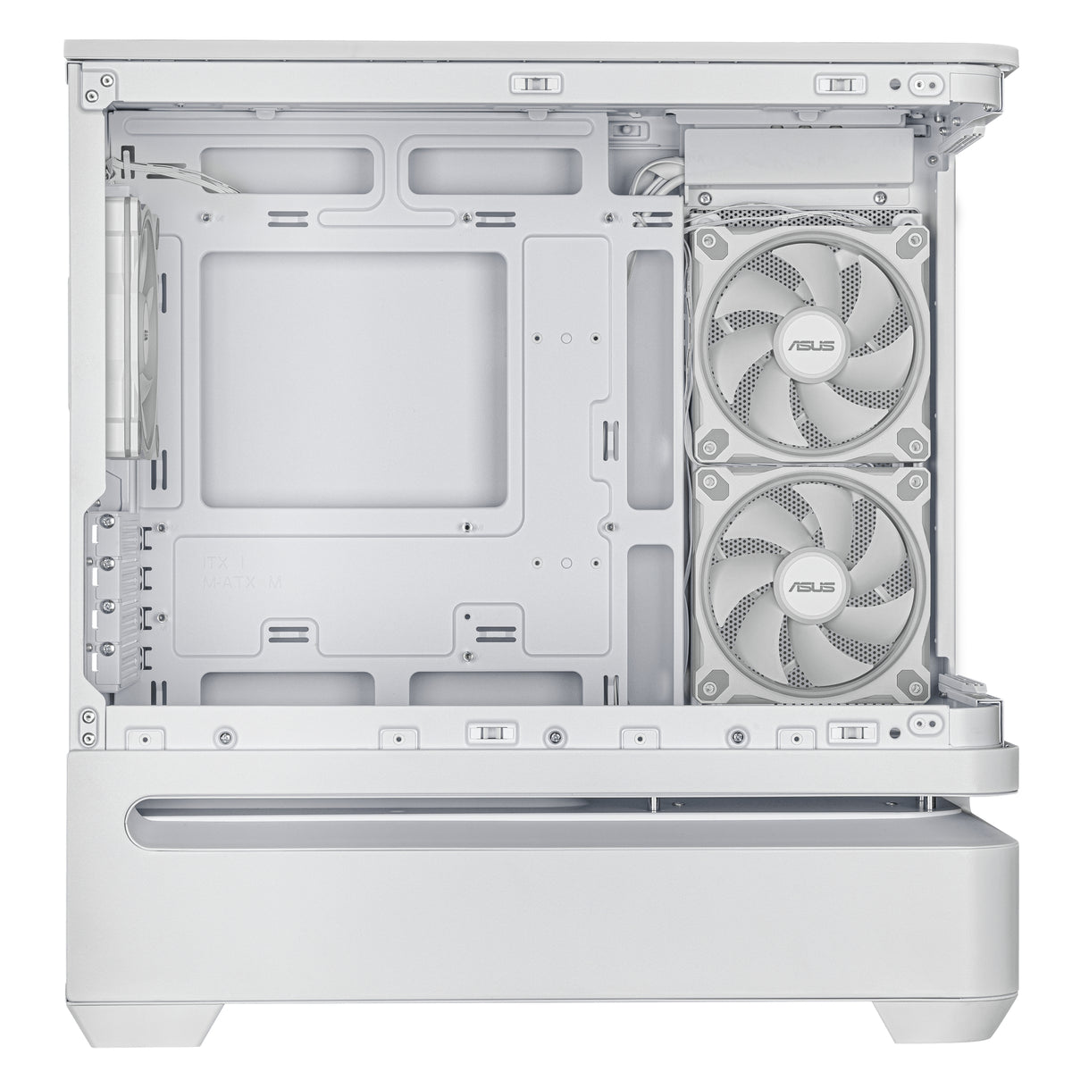ASUS AP202 PRIME TG – PC-Gehäuse – Mid-Tower, für Micro-ATX, Mini-ITX, 6 Lüfterplätze, Schwarz, Hartglas