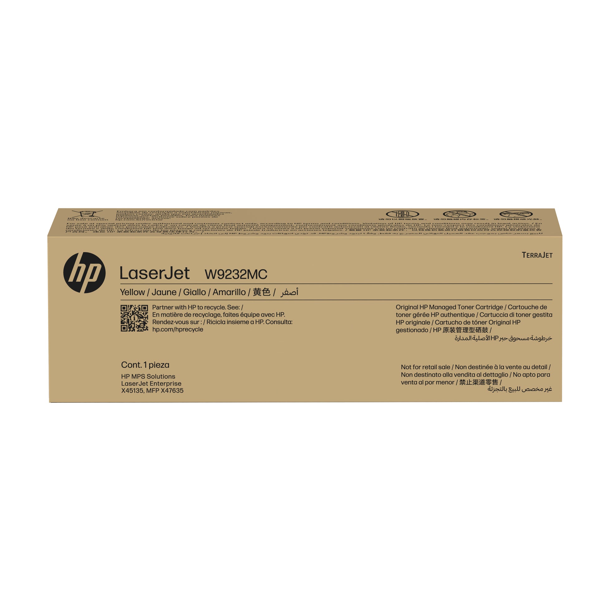 HP W9232MC Gelb Toner – Managed Original – 8'000 Seiten