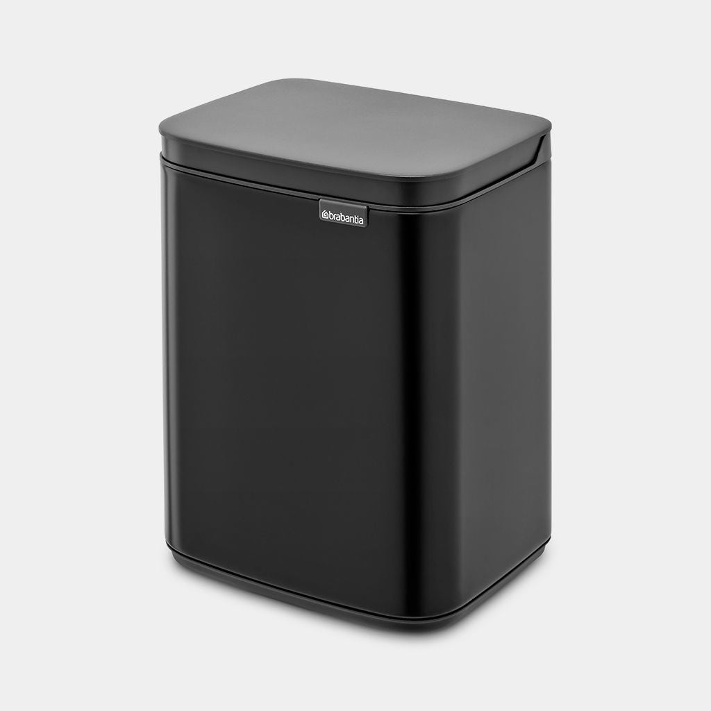 Brabantia Kosmetikeimer Bo – 4 l – Stahl, rechteckig – schwarz matt – Soft-Close