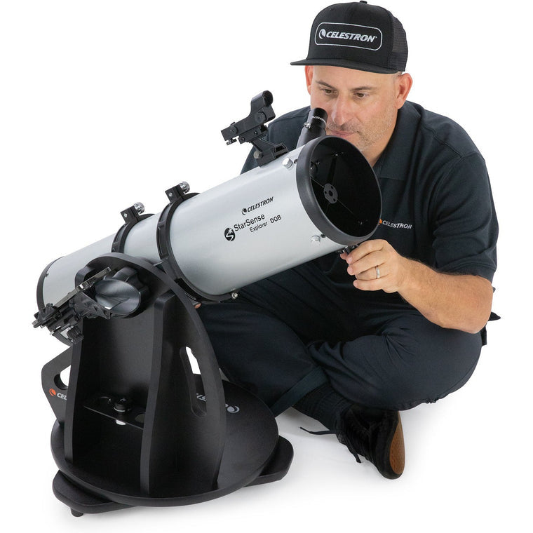 Celestron SSE 150mm Tabletop Dobson – Spiegelteleskop, 150 mm Öffnung, 750 mm Brennweite, f/5, Schwarz/Silber
