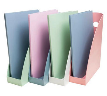 Exacompta Stehsammler – A4+ – Kunststoff – Blaugrau – 82 × 266 × 305 mm