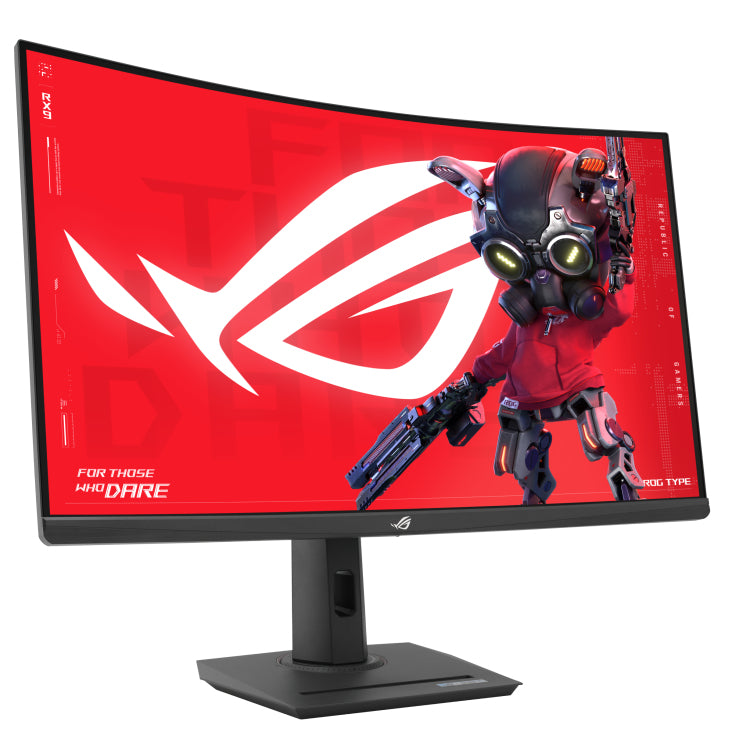 ASUS ROG Strix XG32WCS – 31,5" Curved 1500R, 2560 × 1440 (WQHD), VA, 180 Hz, USB-C 8 W, DisplayHDR 400