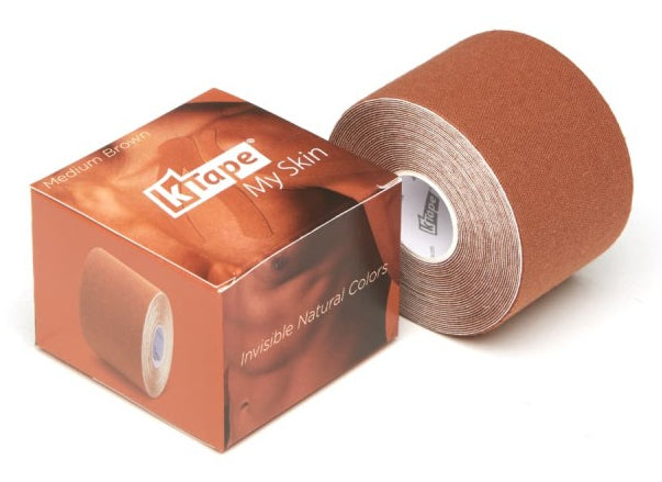 K-Tape Binde My Skin – 50 mm × 5 m, braun, wasserabweisend, atmungsaktiv