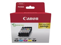 Canon Tintenpatronen-Multipack PGI-580/581, 5er-Pack – für Pixma