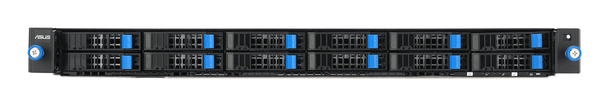 ASUS RS700-E12-RS12U/2KW/12N – Server Barebone – 1U, 2×CPU, 32 DIMM, 12×2,5" + 2×M.2, 2000 W