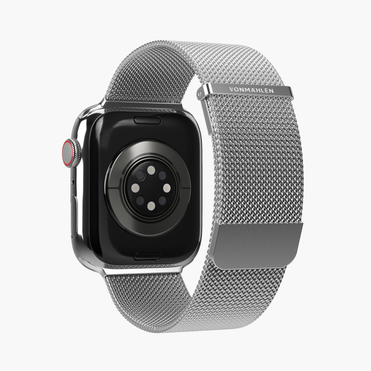 Vonmählen Milanese Loop 2 – Silber, für Apple Watch 40 mm, 41 mm, 42 mm