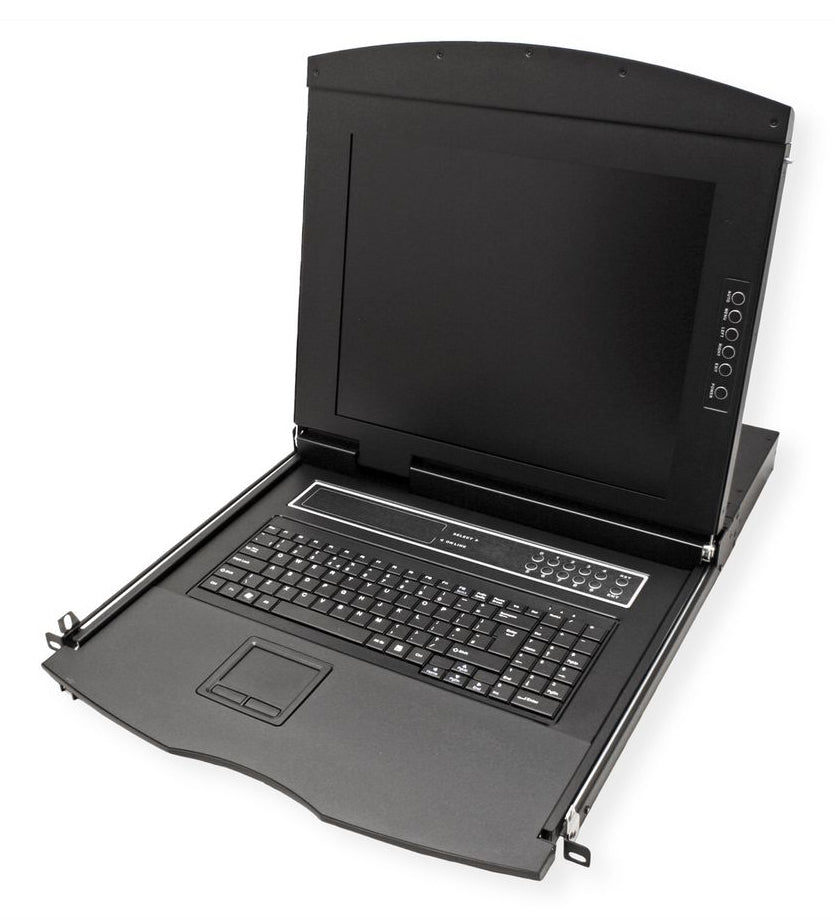 VALUE 17" Rack-LCD-Konsole – 1280 × 1024, 8-Port VGA KVM, USB 2.0, FR-Layout – 1U