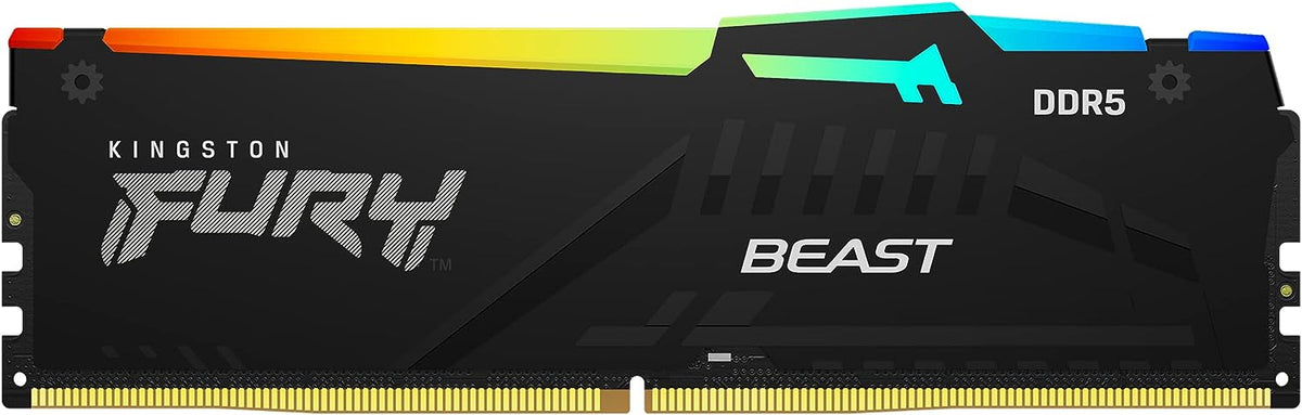 Kingston Technology Kingston FURY Beast RGB EXPO – 16 GB DDR5 6800 MT/s, CL34, 288-Pin DIMM, RGB, Schwarz