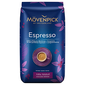 Mövenpick Kaffeebohnen – Espresso, Arabica/Robusta, Intensität 4, 1 kg