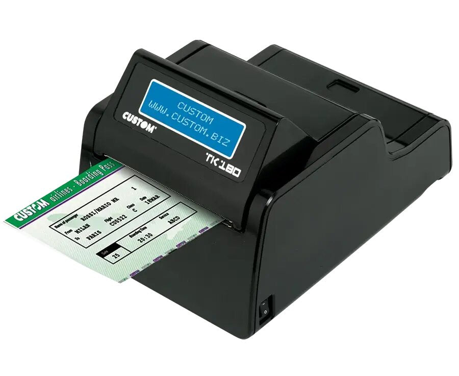 CUSTOM TK180 – Industrie-Etikettendrucker (Thermotransfer), 82,5 mm, 300×300 dpi, 200 mm/s, USB/LAN/RS-232