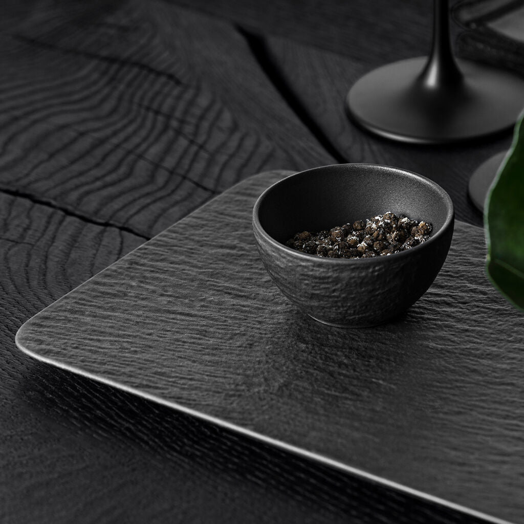 Villeroy & Boch Manufacture Rock Dipschale – 0,06 l, Porzellan, schwarz