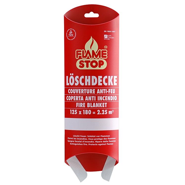 FlameStop Löschdecke – 125 × 180 cm, EN 1869:2001