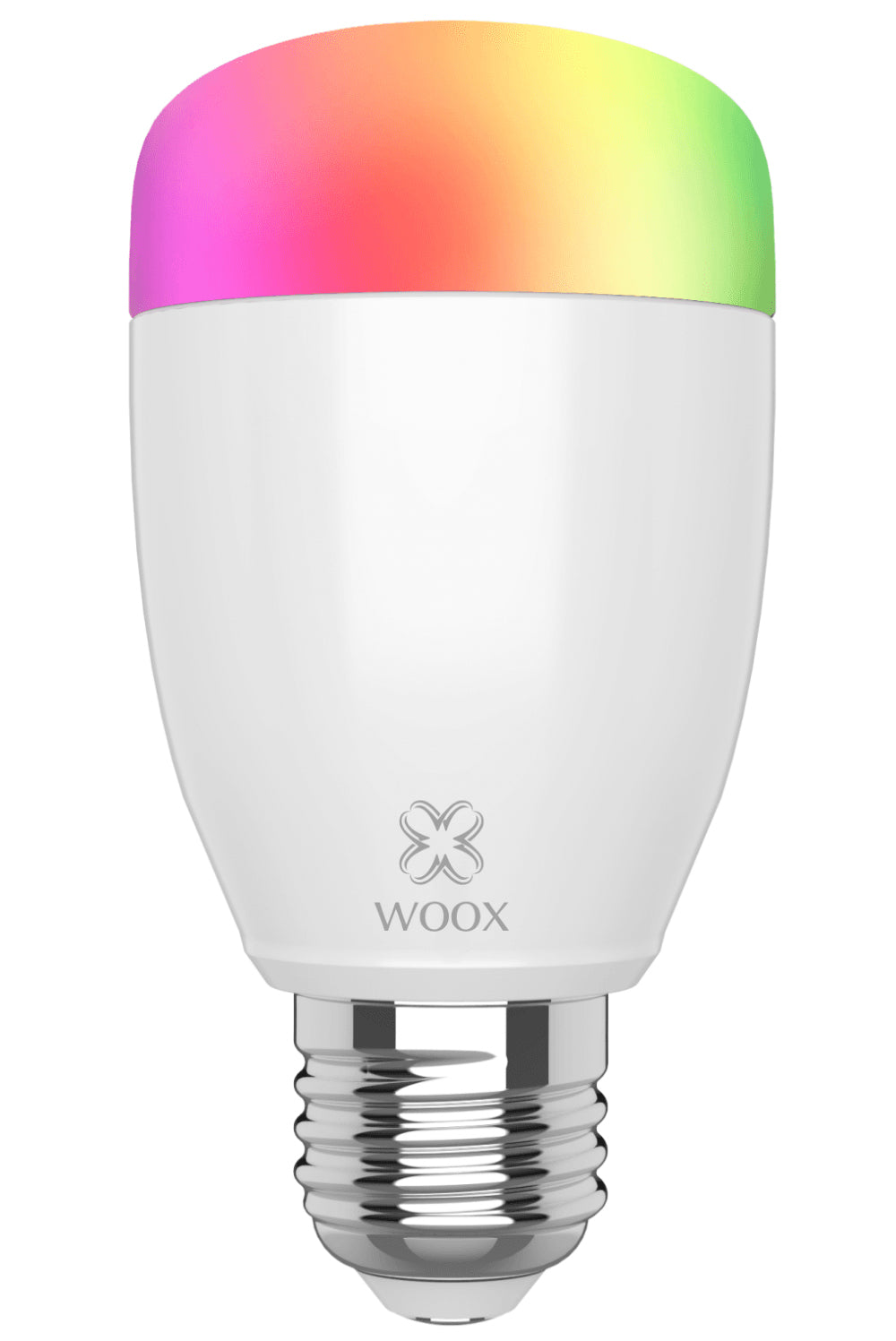 WOOX Smart-Leuchtmittel E27 – RGB+CCT 2700–6500 K, 500 lm, 6 W, WLAN – für Amazon Alexa – 1 Stk. – Weiss