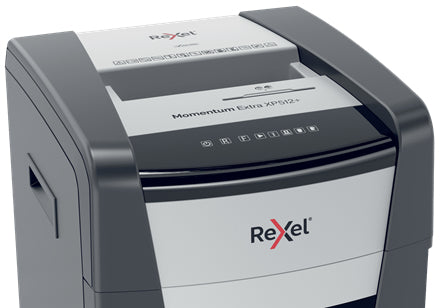 Rexel Momentum XP512+ – Aktenvernichter, DIN P-5, Mikroschnitt 2 × 15 mm, 12 Blatt, 45 l, A4