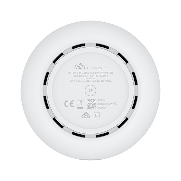 Ubiquiti UniFi Dream Router UDR WLAN-Router – Wi-Fi 6 (802.11ax), Dual-Band (2,4/5 GHz), 4× LAN