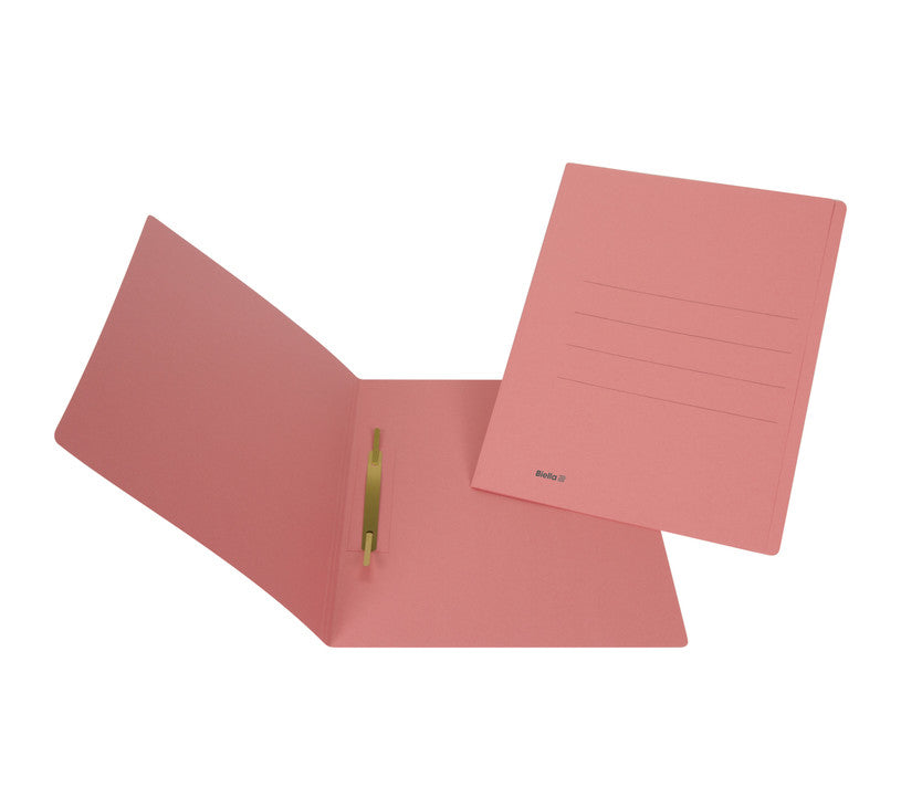 Biella Schnellhefter – A4, Karton, Rot, Heftzunge, Beschriftungslinien, 240 g/m²