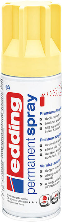 Edding Farbspray – Pastellgelb, Seidenmatt, 200 ml